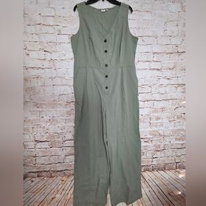 Gap Jumpsuit Size 16 Tall Green Sleeveless
